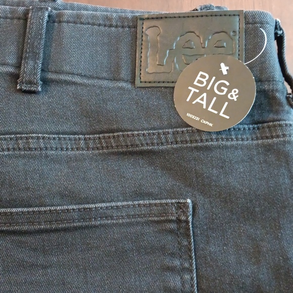 Men's Big and Tall Lee Extreme Motion MVP Relaxed Straight fit 50x29 Vintage Blk - Picture 3 of 4